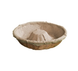 Mallard Ferrière Cloth-lined ring-shaped wicker dough basket, Ø260 × H70 mm — 25960