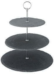 Utopia – 3 Tier Slate Platter 12, 10, 8" (30, 25, 20cm) — CT0041-000000-B01001