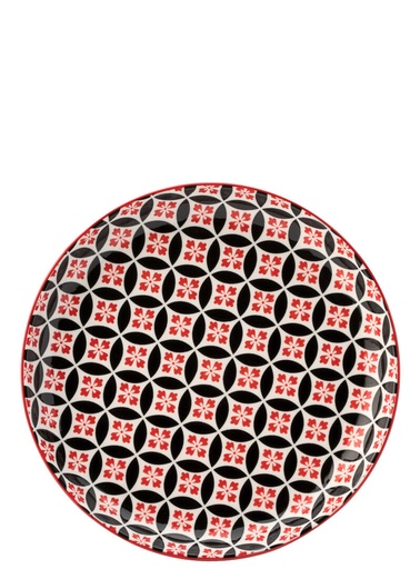 [CT1067-000000-B01006] Utopia – Cadiz Red & Black Plate 8" (20cm) — CT1067-000000-B01006