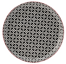 Utopia – Cadiz Red & Black Plate 10.5" (27cm) — CT1068-000000-B01006