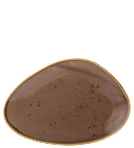 Utopia – Earth Mocha Oblong Plate 11.5" (29cm) — CT2027-000000-B01006