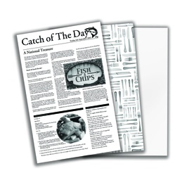 Utopia – Catch of the Day Greaseproof Paper 10 x 17" — CT8000-000000-B01001