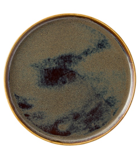 [CT9609-000000-B01006] Utopia – Murra Toffee Walled Plate 12" (30cm) — CT9609-000000-B01006