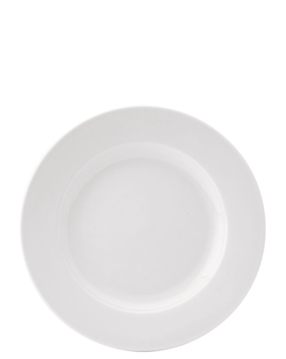 [E10023-000000-B06024] Utopia – Pure White Wide Rim Plate 8.5" (22cm) — E10023-000000-B06024