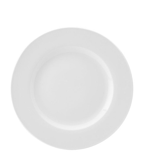 [E10027-000000-B06018] Utopia – Pure White Wide Rim Plate 10.6" (27cm) — E10027-000000-B06018