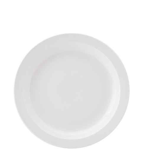 [E13025-000000-B06018] Utopia – Pure White Narrow Rim Plate 10" (25.5cm) — E13025-000000-B06018