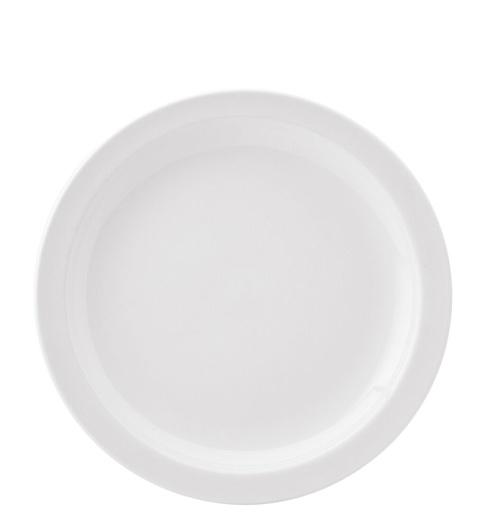 [E13027-000000-B06018] Utopia – Pure White Narrow Rim Plate 10.75" (27.3cm) — E13027-000000-B06018