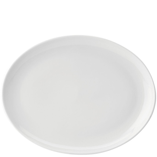 [E20035-000000-B06018] Utopia – Pure White Oval Plate 14" (36cm) — E20035-000000-B06018