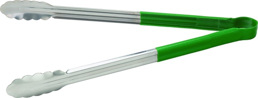 [F60013-000000-B01012] Utopia – Stainless Steel Serving Tongs 16" (40cm) Green — F60013-000000-B01012