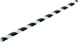 Utopia – Paper Black Stripe Straw 8" (20cm) — F90109-000000-B01024
