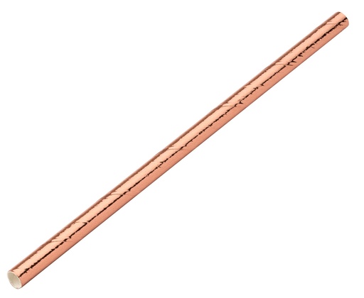 Utopia – Paper Copper mixed beverage Straw 5.5" (14cm) 5mm Bore — F90123-000000-B01024