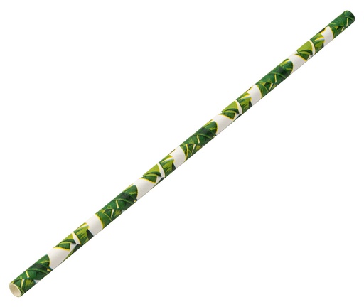 [F90129-000000-B01024] Utopia – Paper Tropical Straw 8" (20cm) Box of 250 — F90129-000000-B01024