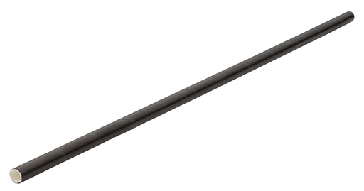 [F90184-000000-B01024] Utopia – Paper Bottle Black Straw 10.5" (26cm) Box of 250 — F90184-000000-B01024