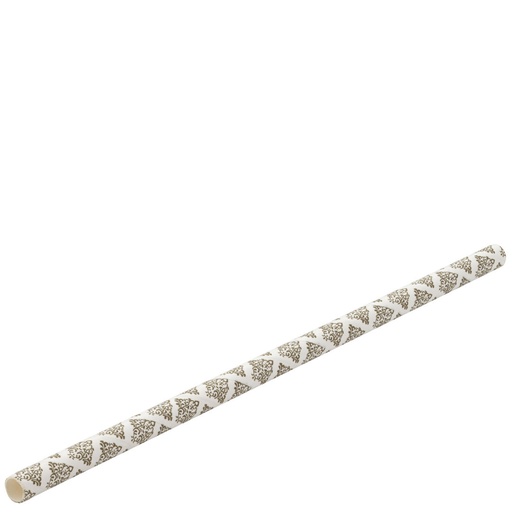 [F90189-000000-B01024] Utopia – Paper Filigree Black mixed beverage Straw 5.5" (14cm) — F90189-000000-B01024