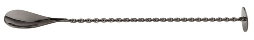 [F91004-000000-B01012] Utopia – Gunmetal Mocktail Mixing Spoon 11" (28cm) — F91004-000000-B01012