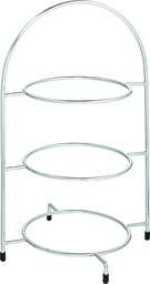 Utopia – Chrome 3 Tier Plate Stand 16.5" (42cm) — F91006-000000-B01001
