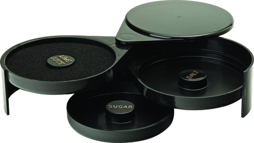 [F91118-000000-B01001] Utopia Black 3 Tier Glass Rimmer