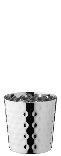 [F91136-000000-B01012] Utopia – Stainless S Hammered Cup 3.5" (9cm) 13.75oz (39cl) — F91136-000000-B01012