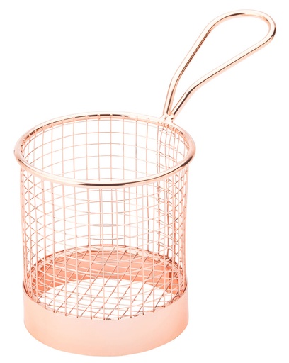 [F91154-000000-B01006] Utopia – Copper Round Service Basket 3.5" (9cm) — F91154-000000-B01006