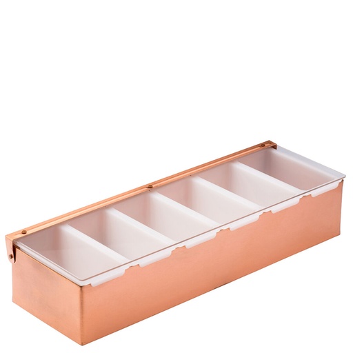 Utopia – Copper Condiment Holder - 6 Inserts 17.5" (44.5cm)