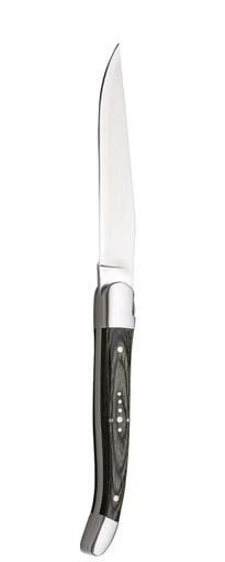 [F91193-000000-B01012] Utopia – Laguiole Dark Wood Handled Steak Knife — F91193-000000-B01012
