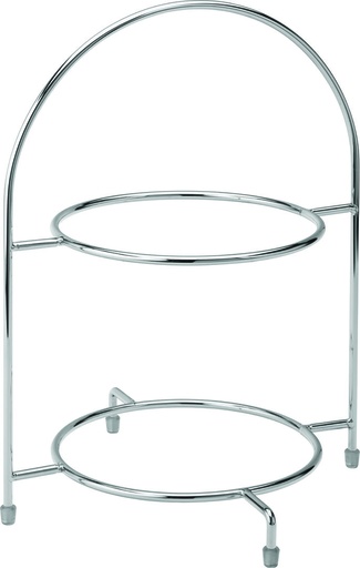 Utopia – Chrome 2 Tier Cake Plate Stand 12.5" (32cm) — F91202-000000-B01001