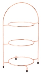 Utopia – Copper 3 Tier Plate Stand 16.5" (42cm) — F91203-000000-B01001