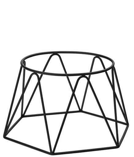 [F92039-000000-B01006] Utopia – Matt Black Plate Riser - 19cm x 15.5cm — F92039-000000-B01006