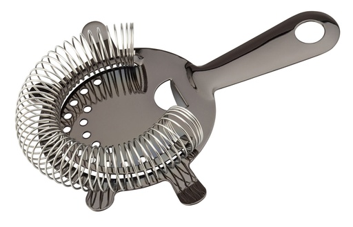 [F94093-000000-B01006] Utopia – Gunmetal mixed beverage Strainer - 4 Prong — F94093-000000-B01006
