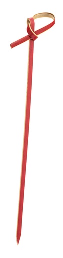 [JMP866-000000-B01001] Utopia – Bamboo Red Knotted Skewer 4.75" (12cm) — JMP866-000000-B01001