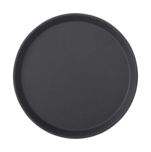 [JMP922-000000-B01012] Utopia – Black Non Slip Tray Round 11" (28cm) — JMP922-000000-B01012