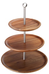 Utopia – 3 Tiered Acacia Sharing Platter 12, 9.75, 8.25" — JMP966-000000-B01001
