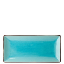 Utopia – Aqua Rectangular Plate 11.5 x 5.5" (30 x 14cm) — K90021-000000-B01006