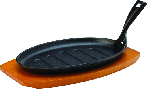 Utopia – Sizzle Platter 10.75" (27cm) - with Wooden Base — MH7009-000000-B01001