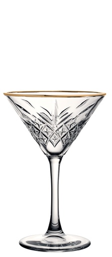 Utopia – Pasabahce – Timeless Vintage Martini Gold 8oz (23cl) *Handwash — P440176-GOLD0-B01012