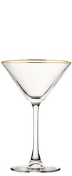 Utopia – Pasabahce – Enoteca Martini Gold Rim 7.5oz (22cl) *Handwash — P44698-GOLD00-B01006