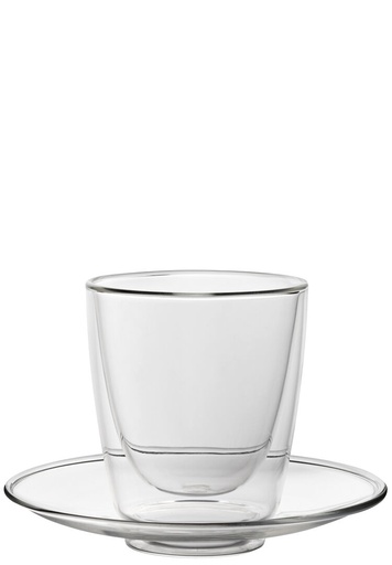 [R90044-000000-B01006] Utopia – Double - Walled Cappuccino Cup and Saucer 7.75oz — R90044-000000-B01006