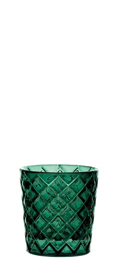 [S20150-000000-B01012] Utopia – Criss Cross Green Nightlight Holder — S20150-000000-B01012