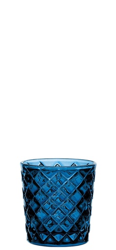 [S20151-000000-B01012] Utopia – Criss Cross Blue Nightlight Holder — S20151-000000-B01012