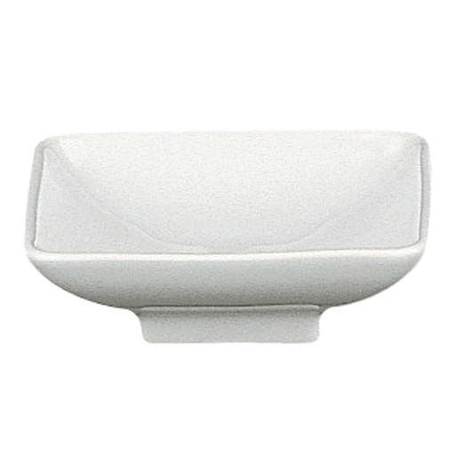DEGRENNE MODULO BLANC — Square bowl, footed coupe — 136503 (Pack of 6 pieces)