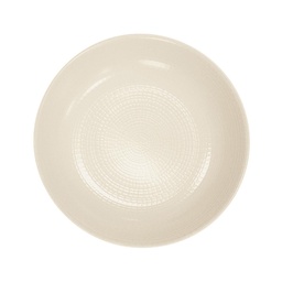 DEGRENNE MODULO NATURE Kaolin — round cereal plate 21 cm — 184079 (Pack of 6 pieces)