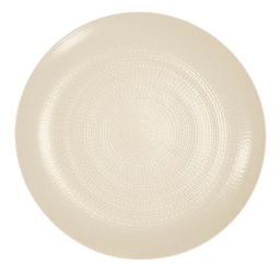 DEGRENNE MODULO NATURE Kaolin — Round dinner plate 31,5cm — 184088 (Pack of 3 pieces)