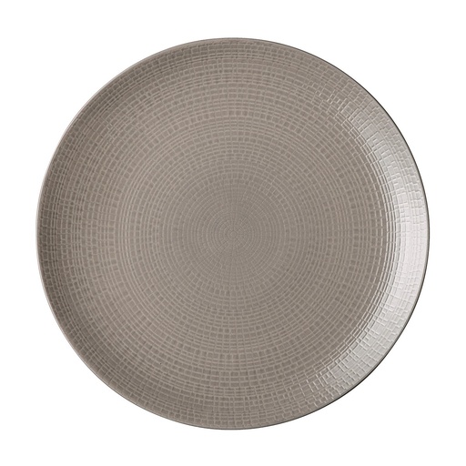 DEGRENNE MODULO NATURE Terre d'ombre — round dinner plate 27,9 cm — 184090 (Pack of 6 pieces)
