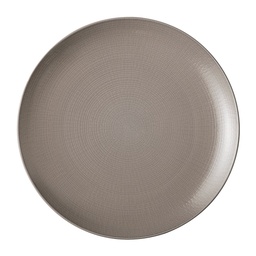 DEGRENNE MODULO NATURE Terre d'ombre — Round dinner plate 31,5cm — 184101 (Pack of 3 pieces)