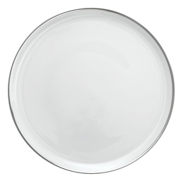 DEGRENNE GALON PLATINE — round pie dish 31.5 cm — 190068 (One piece)