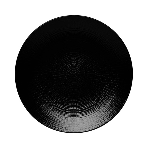 [194452] DEGRENNE MODULO NATURE PIERRE DE LAVE — round cereal plate 21 cm — 194452 (Pack of 6 pieces)