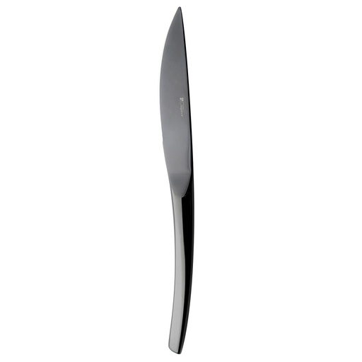 [195028] DEGRENNE XY BLACK — Table knife solid handle serrated — 195028 (Pack of 12 pieces)