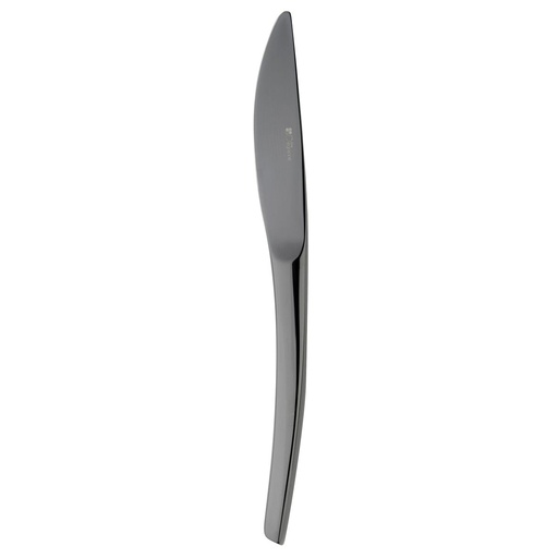 [195031] DEGRENNE XY BLACK — Dessert knife solid handle — 195031 (Pack of 12 pieces)