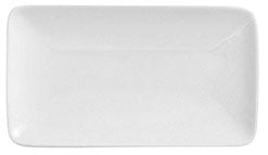 DEGRENNE MODULO BLANC — Rectangular Dessert / Salad / App. coupe plate — 207110 (Pack of 6 pieces)