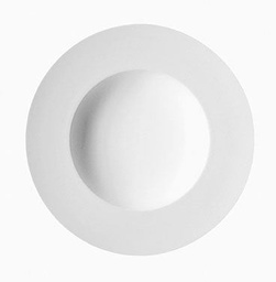 DEGRENNE BOREAL BLANC — Round Soup / Pasta bowl w/wide rim 29,5cm — 207140 (Pack of 3 pieces)